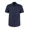 MENS' SHORT SLEEVE BUSINESS SHIRT - NAVY - 14.5