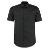 MENS' SHORT SLEEVE BUSINESS SHIRT - BLACK - 14.5