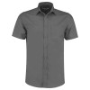 MENS SHORT SLEEVE BUSINESS SHIRT - GRAPHITE - 14.5