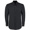 MENS LONG SLEEVE BUSINESS SHIRT - BLACK - 14.5
