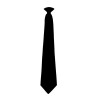 PLAIN CLIP-ON TIE - BLACK
