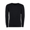 V-NECK ACRYLIC JUMPER - BLACK - XS