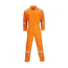 PORTWEST BIZ5 IONA FR COVERALL C/W HI-VIS BANDS - BLACK - 2XL - R