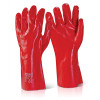 16" PVC CUT LEVEL A GAUNTLET-RED