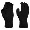 ACRYLIC 1/2 FINGER ACRYLIC GLOVE-BLACK - ONE SIZE