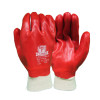 PVC KNITWRIST CUT LEVEL 1 FULLY COATED GLOVE-RED-L/9
