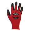 TRAFFI TG1210 X-DURA METRIC PU CUT LEVEL A SAFETY GLOVE-RED-L/9