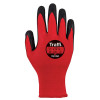 TRAFFI TG1050 X-DURA LATEX CUT LEVEL 1 SAFETY GLOVE-RED-L/9