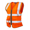 LEO LYNMOUTH CLASS 1 WOMENS SUPERIOR WAISTCOAT-ORANGE-4XL