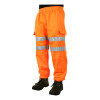HI-VIS EN ISO 20471 CLASS 1 JOGGING BOTTOMS - ORANGE - 3XL