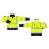 NEW MENZIES BESPOKE HI-VIS BOMBER JACKET - YELLOW - 4XL