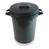 94L BLACK PVC DUSTBIN