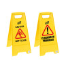 PLASTIC WET FLOOR SIGN
