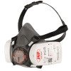 JSP FORCE 8 HALF MASK WITH P3 PRESS TO CHECK FILTERS (MED)