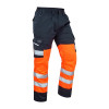 LEO BIDEFORD CLASS 1 CARGO TROUSER-ORANGE/NAVY-28S