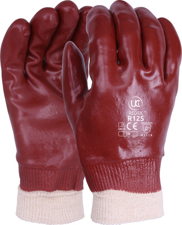 Pvc 2024 red gloves