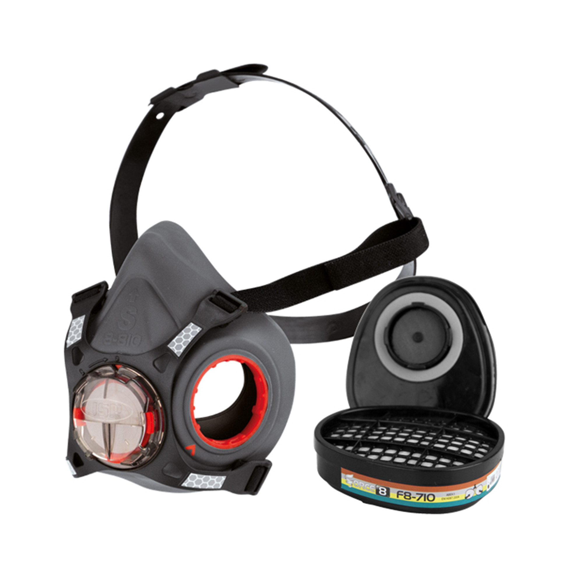 Lion Safety - JSP Force®8 HalfMask with ABEK1 Classic Filters | LION Safety